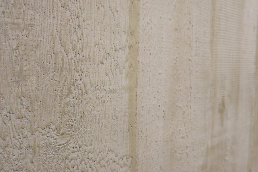 Texture imitations made of fibrous plaster