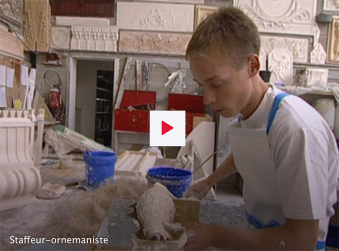 Vidéo de l'Onisep sur le métier de staffeur ornemaniste