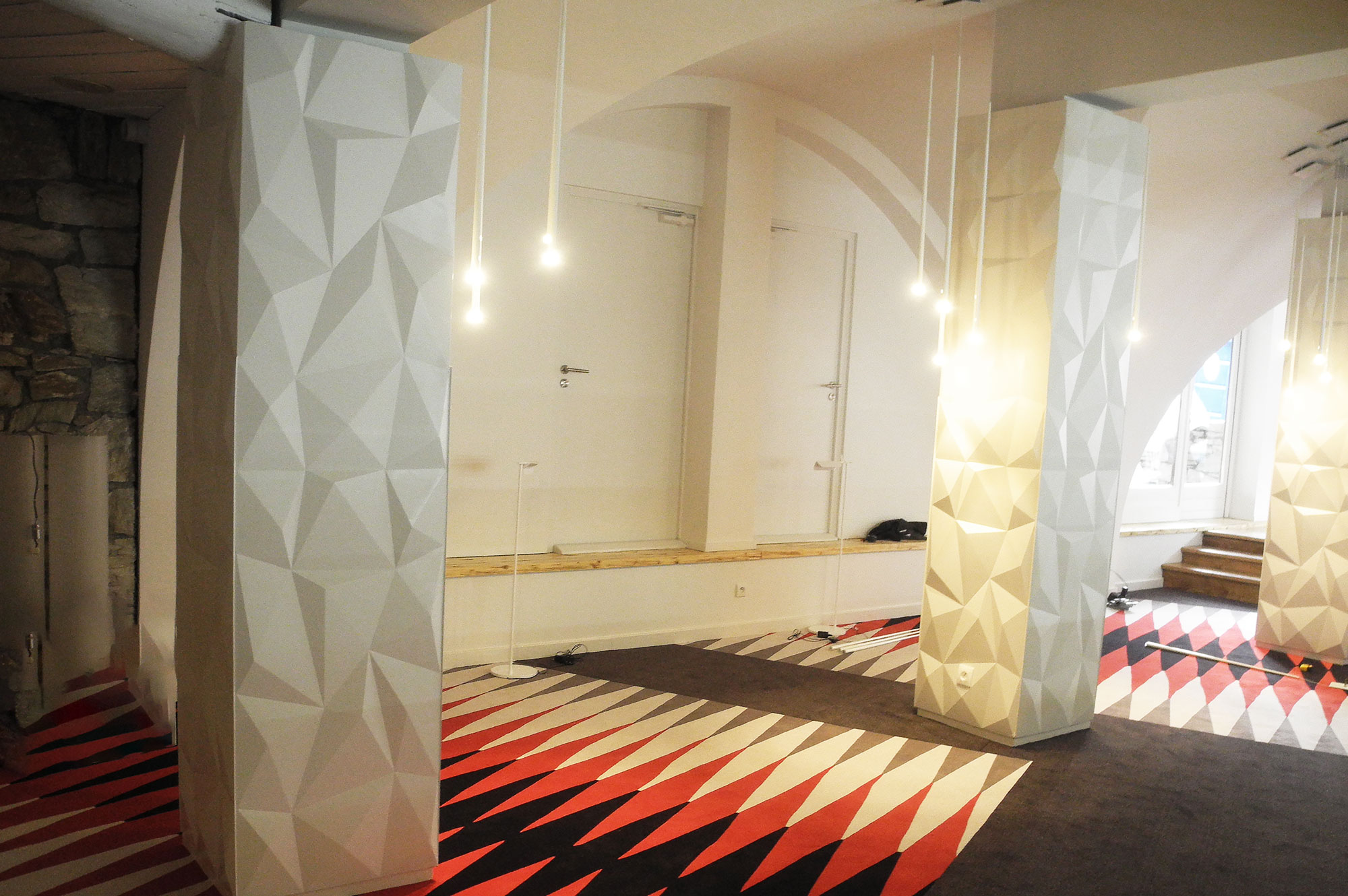 Decorative motifs for fibrous plaster columns · Rouveure Marquez