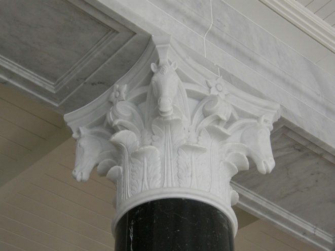 Ornaments made of fibrous plaster for a castle in Ireland