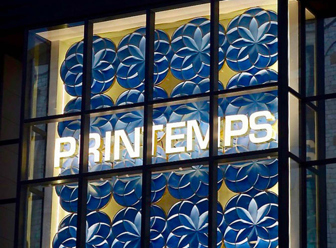 Front of the Printemps store in Marseille
