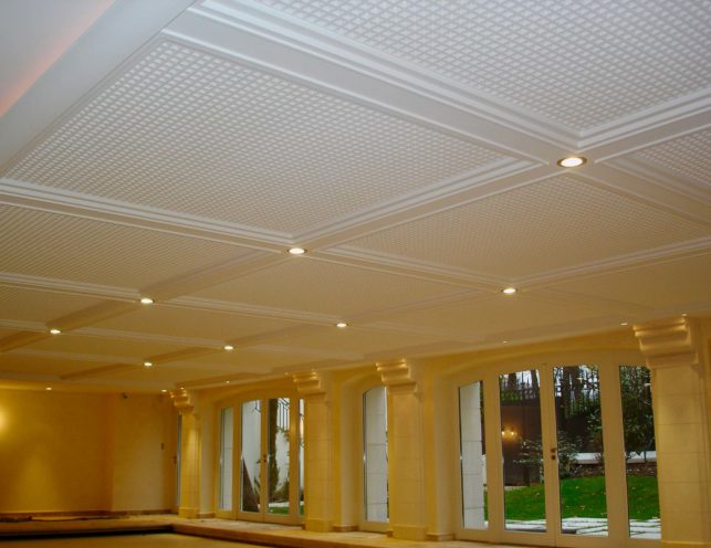 Cornices and ceiling made of fibrous plaster for a residential project in Lyon