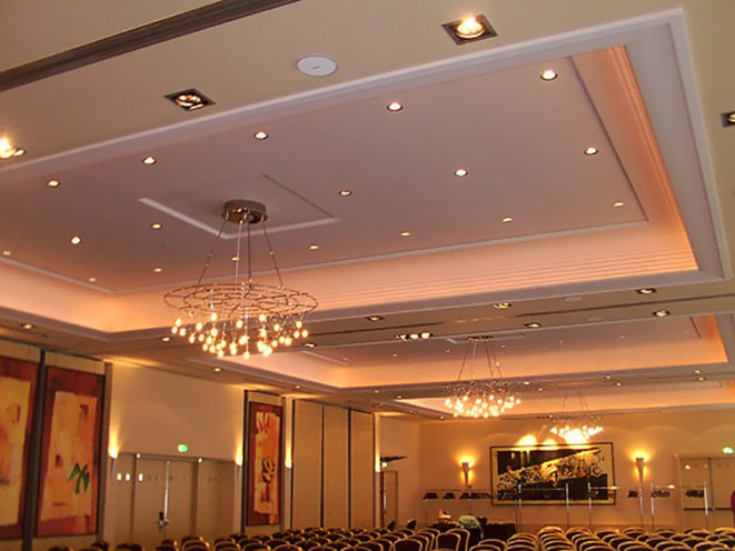 Ceilings and cornices in staff in the Hotel Sofitel Algier in Algiers