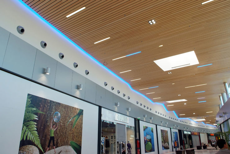 Creation of a undulating fibrous plaster ceiling for the Vitam Parc center in Neydens