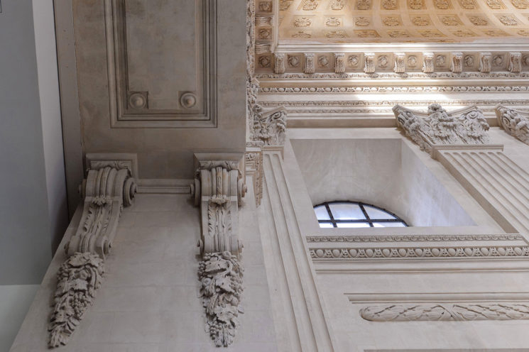 Ornaments and moldings in fibrous plaster for the renovation of the Dome of the Hôtel Dieu in Lyon