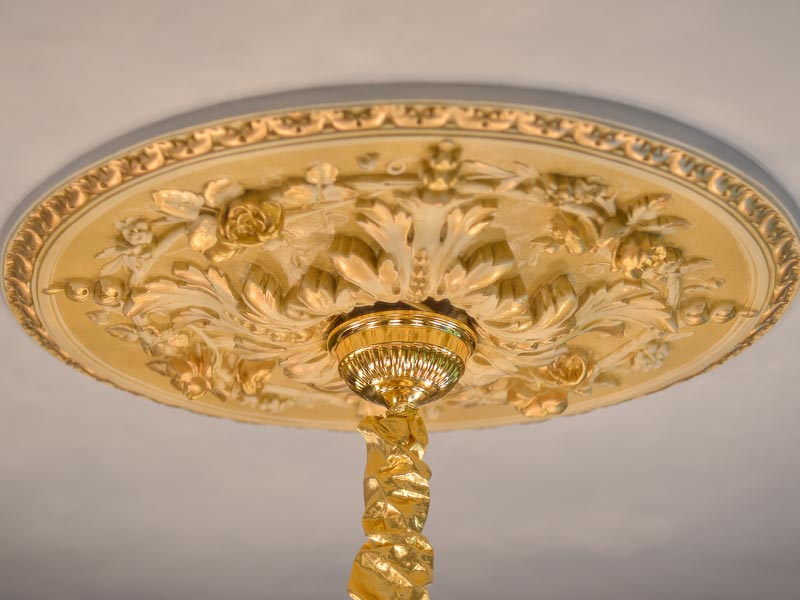 Médaillon De Plafond Divisé En PU - Rosace Décorative Autocollante - Pour Cache-fils Et Embellissement Intérieur - 8