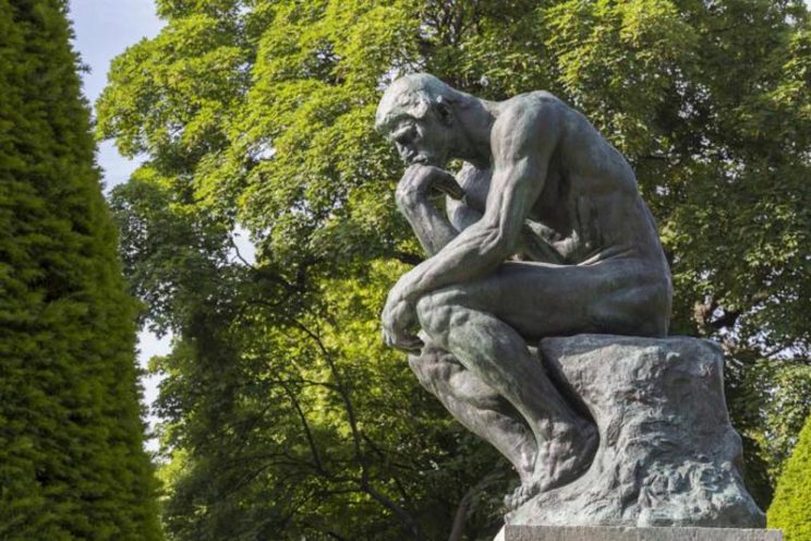 Le Penseur, œuvre de Auguste Rodin exposée au Musée de Rodin en Alsace