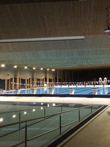 Acoustic ceilings at aqua ludic swimming pool