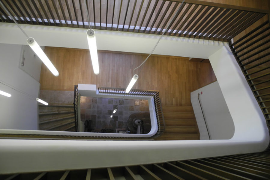 Bespoke staircases made of fibrous plaster