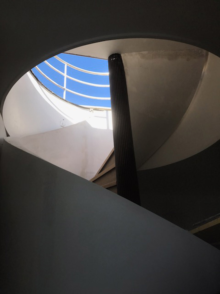 escalier en rotonde en staff