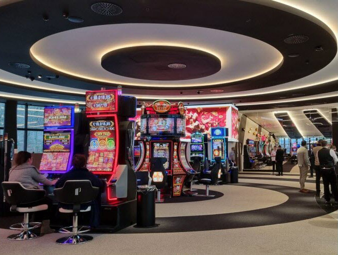 Plafond vouté intérieur du casino d'Anemasse