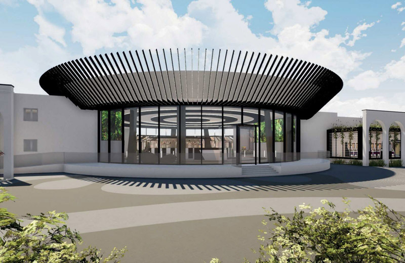 Nouveau bâtiment du Casino d'animasse rénové par Grisan Architectes
