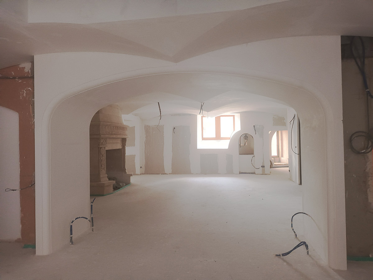 Plafonds voûtés au Chateau de Tanay