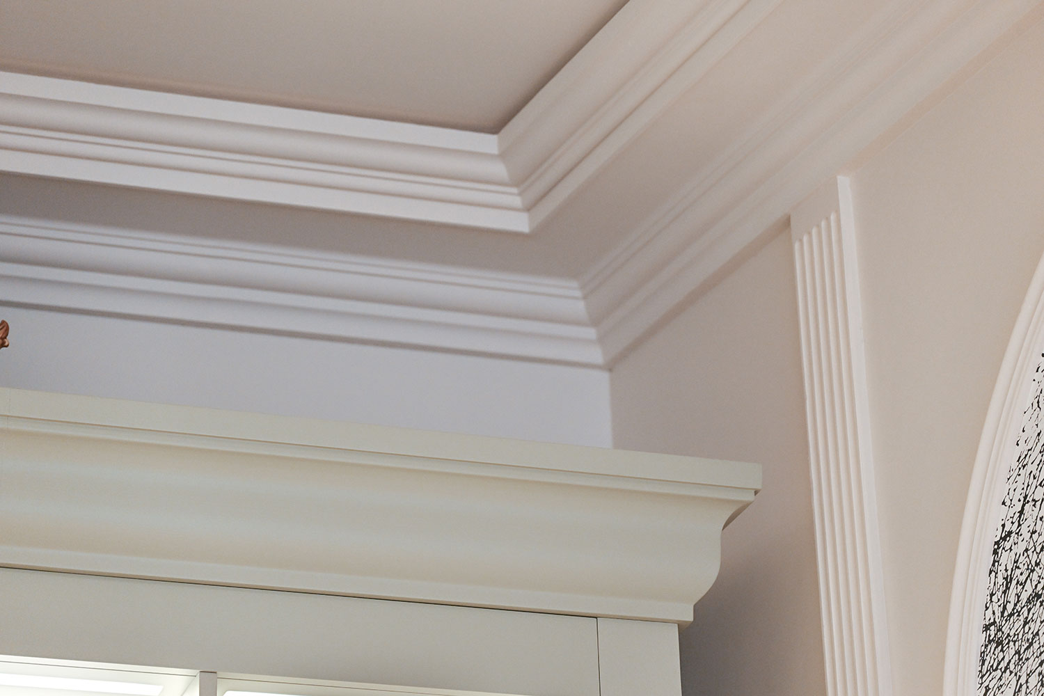 Décoration intérieure en staff de la boutique Diptyque de Lyon